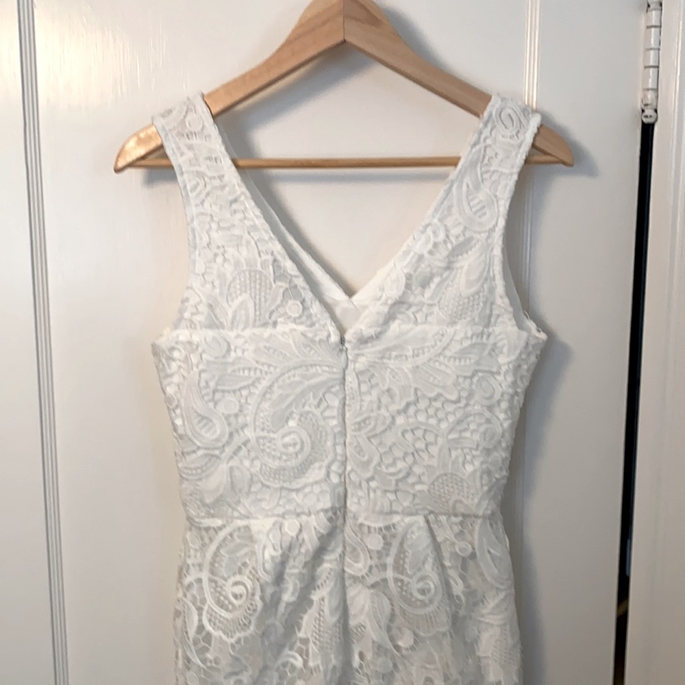 ModCloth/Mystic White Lace Cocktail Dress - 4 - Picture 5 of 5